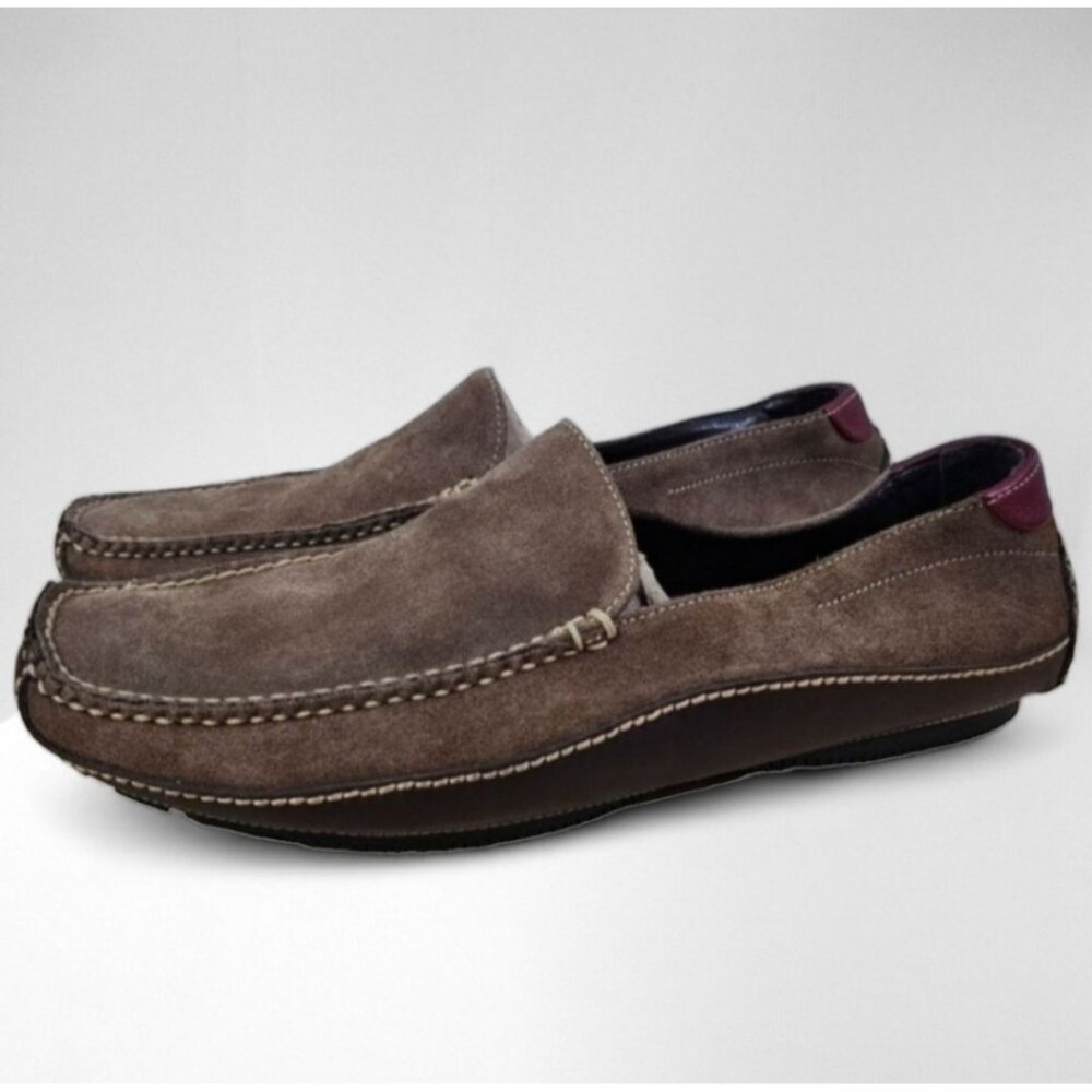 Cole Haan Driving Loafer Mocassin Mens Casual Slip On Brown Leather Size 12